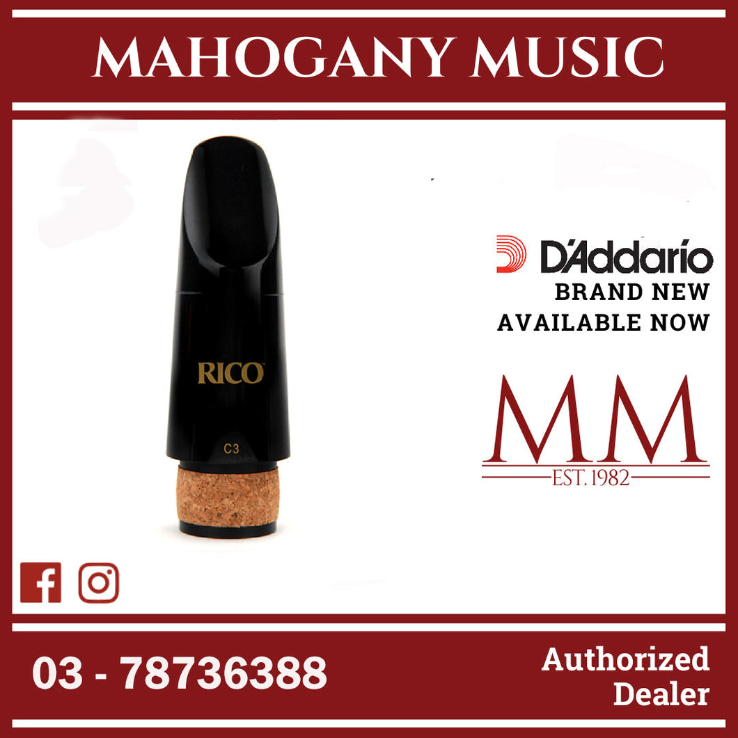 Rico by D'Addario RRGMPCBCLC3 Graftonite Bb Clarinet Mouthpieces, Small Chamber, C3