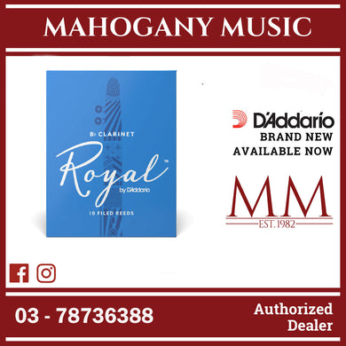 Royal By D'Addario RCB1040 Bb Clarinet Reeds, Strength 4.0, 10-Pack