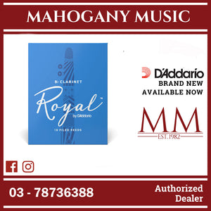 Royal By D'Addario RCB1040 Bb Clarinet Reeds, Strength 4.0, 10-Pack