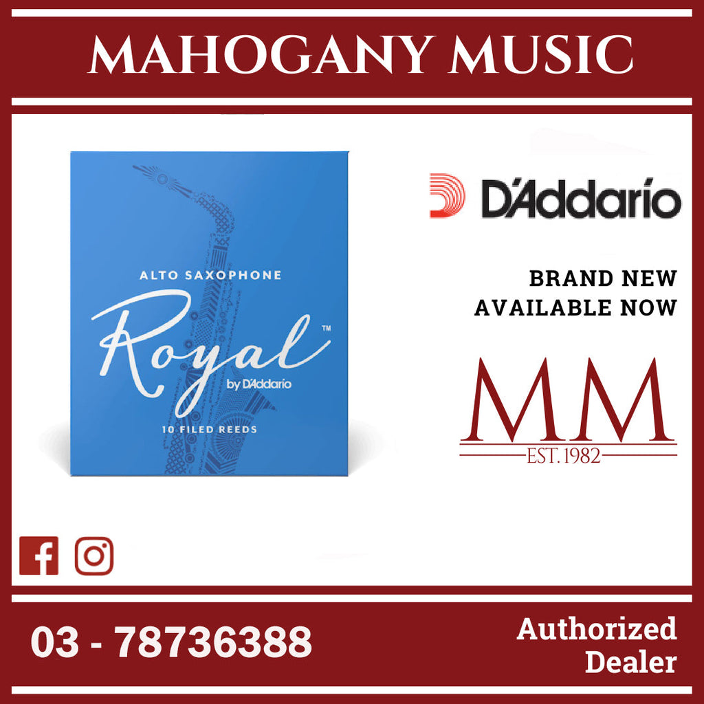 Royal By D’Addario RJB1030 Alto Saxophone Reeds, Strength 3.0, 10-Pack ...