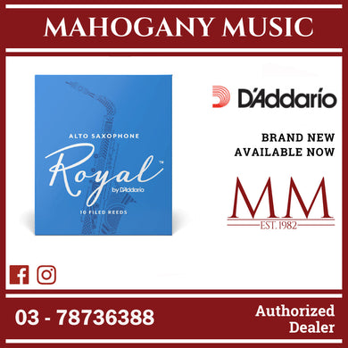 Royal By D’Addario RJB1030 Alto Saxophone Reeds, Strength 3.0, 10-Pack
