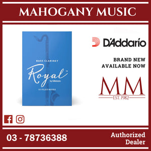 Royal by D’Addario REB1030 Bass Clarinet Reeds, Strength 3.0, 10-Pack