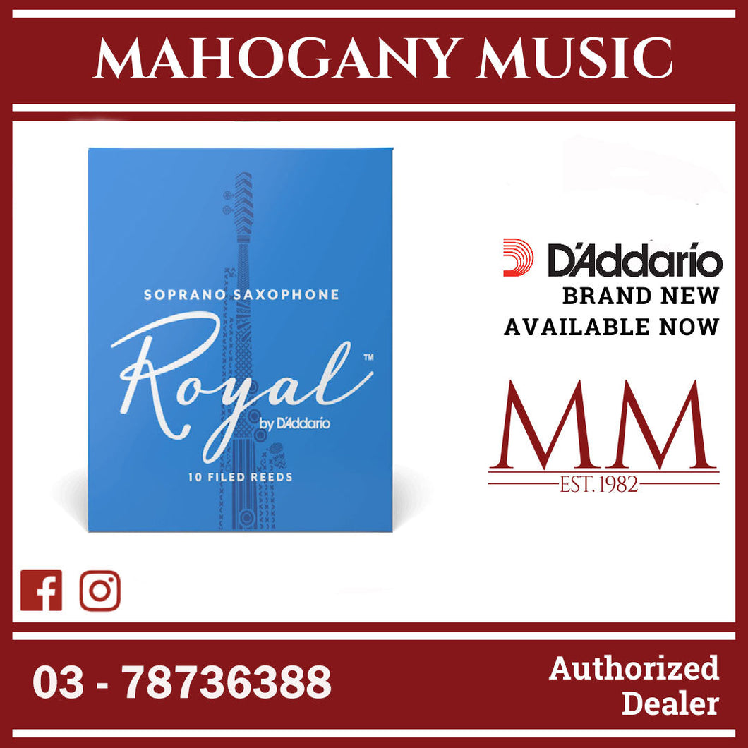 Royal by D'Addario RIB1035 Soprano Saxophone Reeds, Strength 3.5, 10-Pack