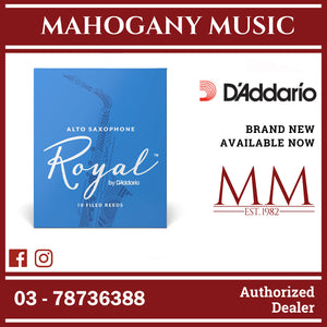 Royal by D’Addario RJB1020 Alto Saxophone Reeds, Strength 2.0, 10-Pack