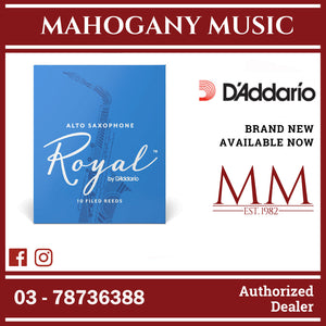 Royal by D’Addario RJB1035 Alto Saxophone Reeds, Strength 3.5, 10-Pack
