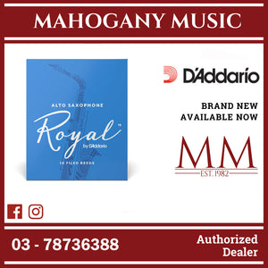 Royal by D’Addario RJB1040 Alto Saxophone Reeds, Strength 4.0, 10-Pack