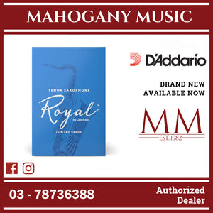Royal by D’Addario RKB1035 Tenor Saxophone Reeds, Strength 3.5, 10-Pack