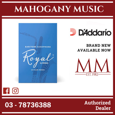 Royal by D’Addario RLB1030 Baritone Saxophone Reeds, Strength 3.0, 10-Pack