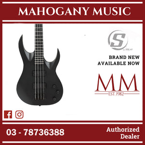 S by Solar AB4.4C Bass – Carbon Black Bass Guitar