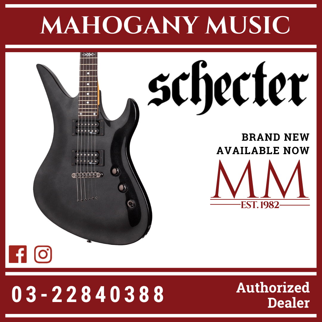 Schecter Avenger SGR - Metallic Black – Mahogany Music