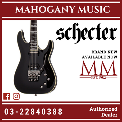 Schecter C-1 FR-S Blackjack Electric Guitar - Black Gloss