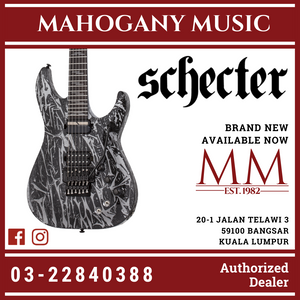 Schecter C-1 FR-S Silver Mountain - Black and Silver [MIK] Electric Guitar