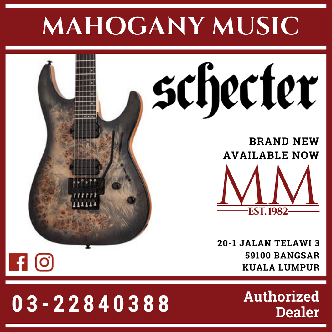 Schecter C-6 Pro FR Electric Guitar - Charcoal Burst [MII] Electric Guitar