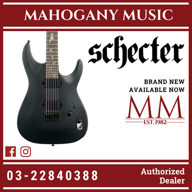 Schecter Damien-6 Electric Guitar - Satin Black