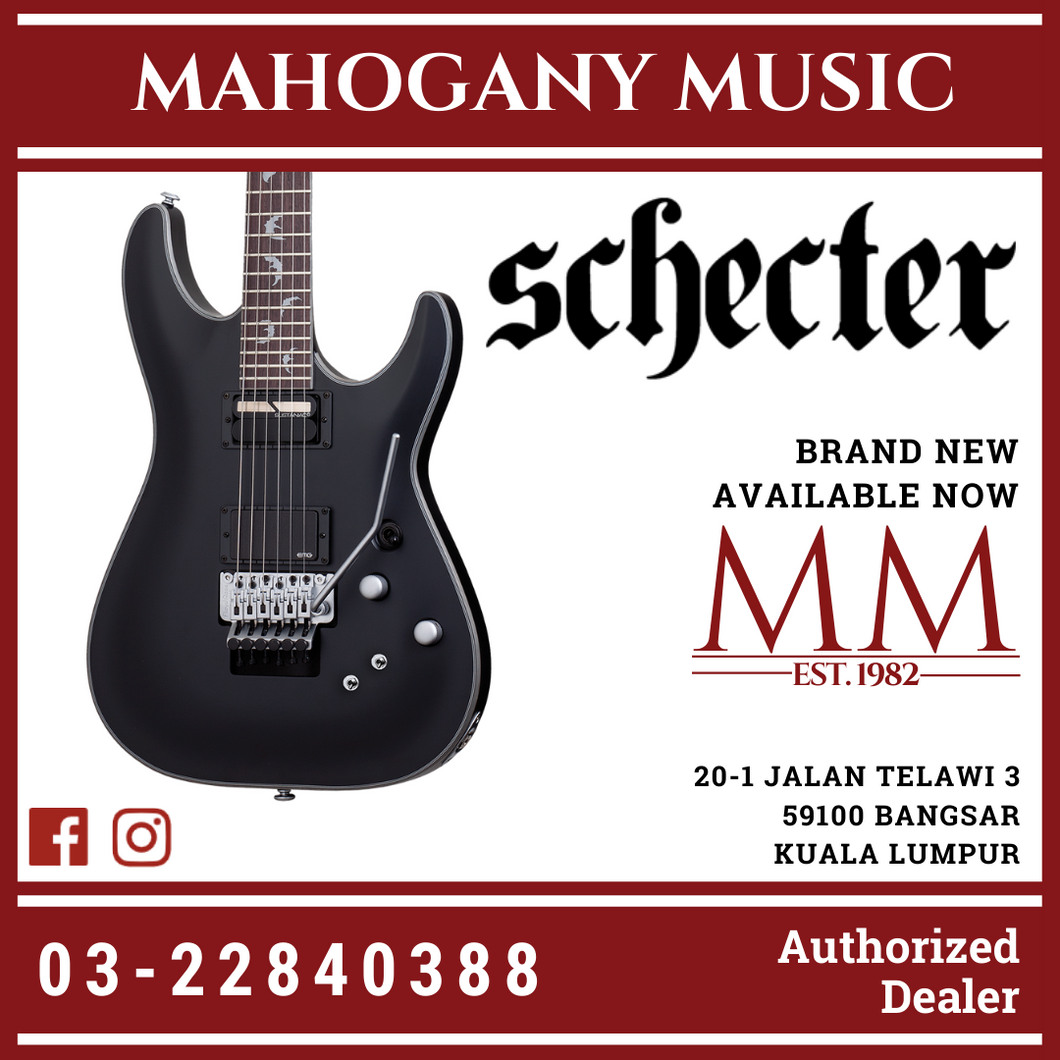 Schecter Damien Platinum 6 FR-S - Satin Black [MIK] Electric Guitar