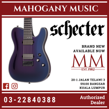 Schecter  HELLRAISER HYBRID PT-7 UV Ultra Violet Electric Guitar