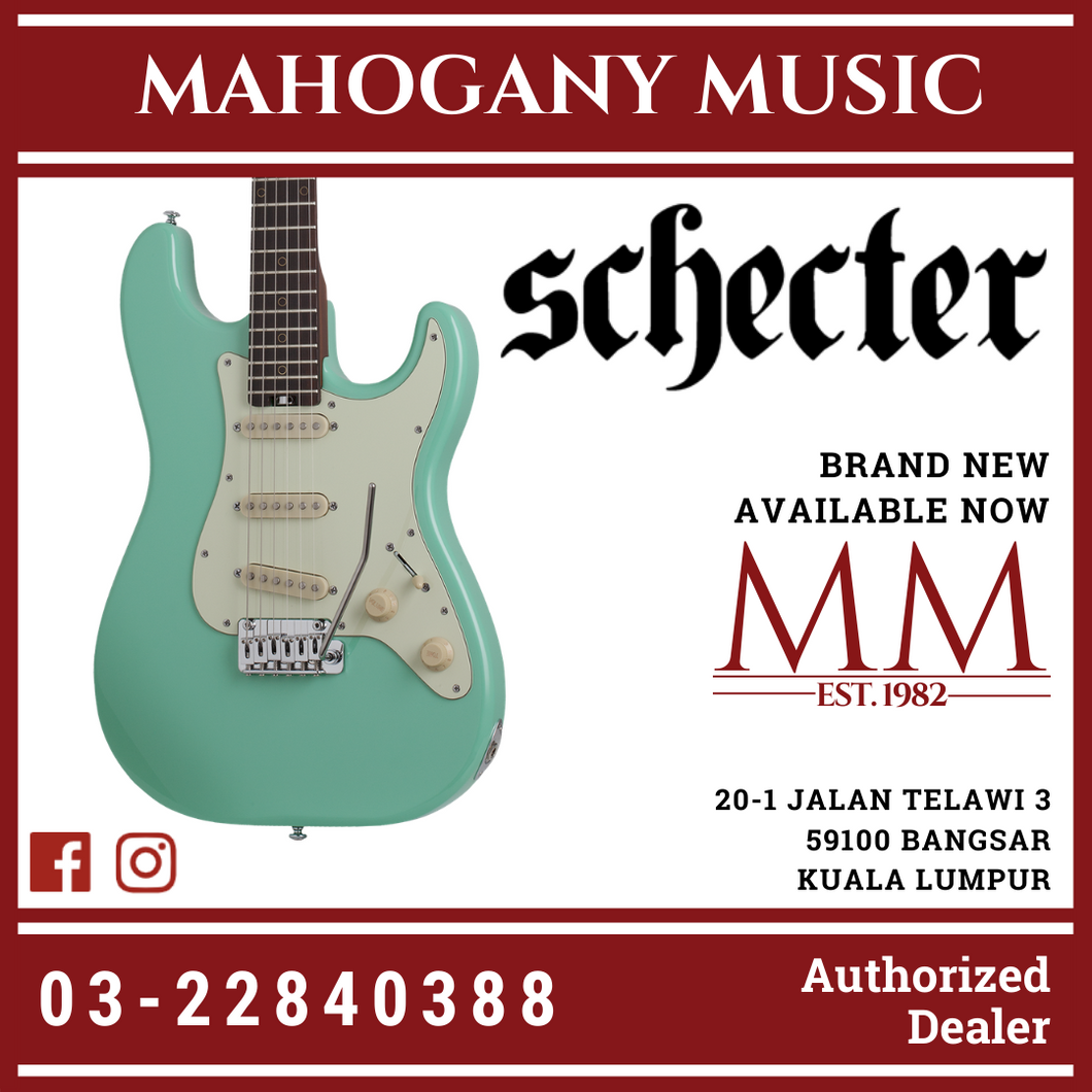 Schecter NICK JOHNSTON TRAD-HSS Atomic Green Electric Guitar