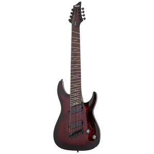 Schecter Omen Elite-8 Multiscale 8-string Electric Guitar - Black Cherry Burst