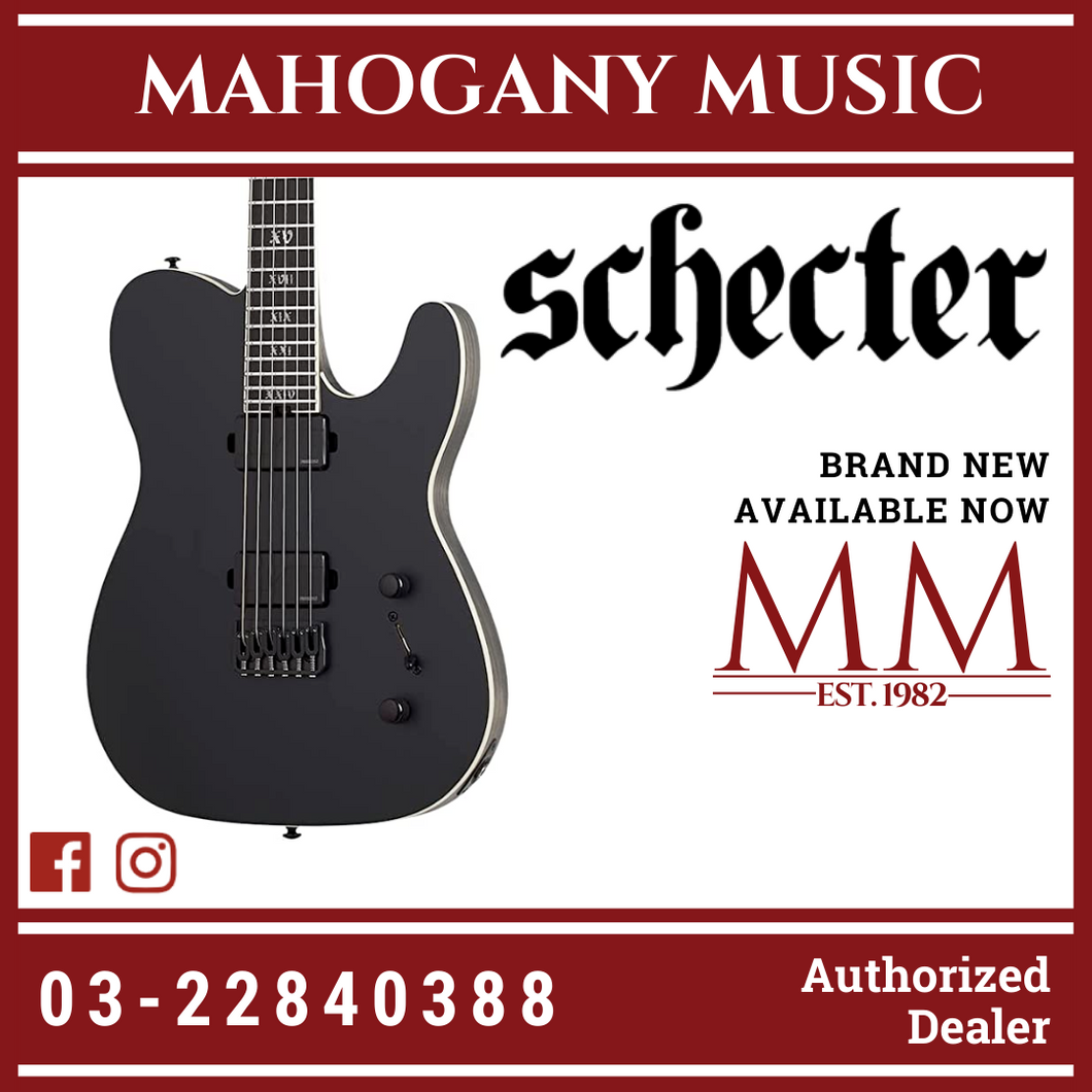 Schecter PT SLS Evil Twin Electric Guitar - Satin Black [MIK]