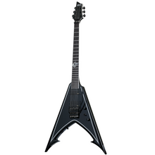 Schecter RavenDark V FR Abbath Signature - Gloss Black with Silver Pin Stripes [MIK] Electric Guitar