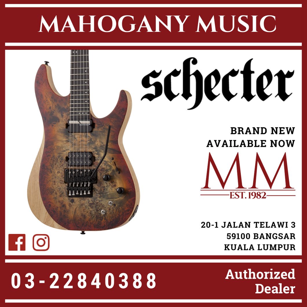Mahogany　Reaper-6　Schecter　–　Guitar　[MII]　Electric　FR-S　Burst　Inferno　Satin　Music