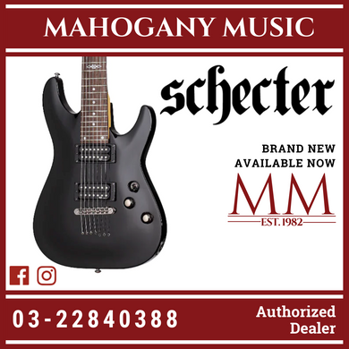Schecter SGR C-7 Electric Guitar - Midnight Satin Black