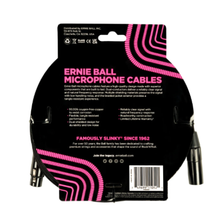 Ernie Ball P06391 Braided XLRM-XLRF Microphone Cable, 15′, Black