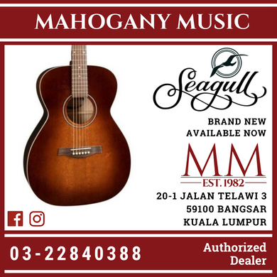 Seagull S6 Original Slim CH Burnt Umber GT Acoustic Electric Guitar 41848