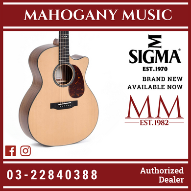 Sigma SGPC-10E Natural Acoustic Guitar