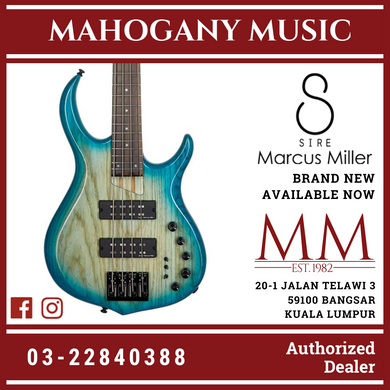 Sire Marcus Miller M5 Ash 4 Strings Trans Blue Bass Guitar (2nd Generation)