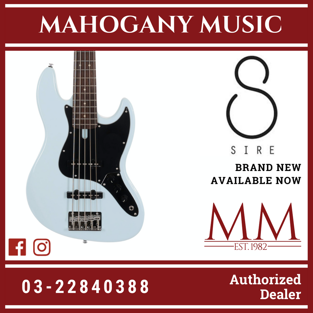 Sire Marcus Miller V3P 5 Strings Bass Guitar Sonic Blue (2nd Generation)