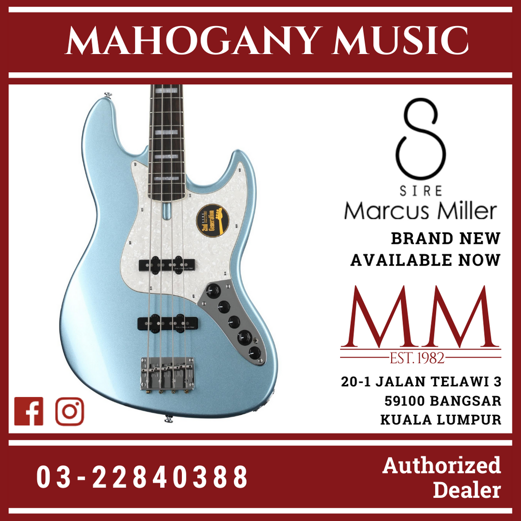 Sire Marcus Miller V7 Alder 4 Strings Lake Placid Blue Bass Guitar (2nd Generation)
