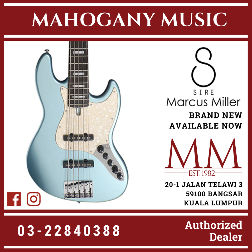 Sire Marcus Miller V7 Alder 5 Strings Lake Placid Blue Bass Guitar (2nd Generation)