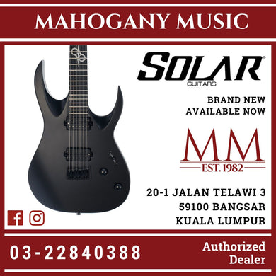 Solar A2.6 Carbon Black Matte Electric Guitar