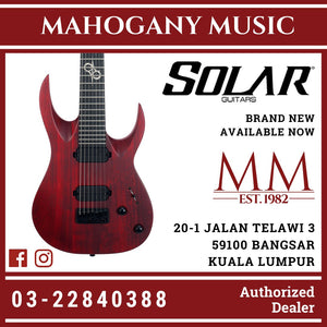 Solar A2.7TBR SK Trans Blood Red Matte Electric Guitar