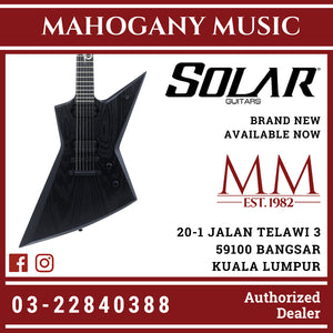 Solar E2.6C BOP – Black Open Pore Electric Guitar