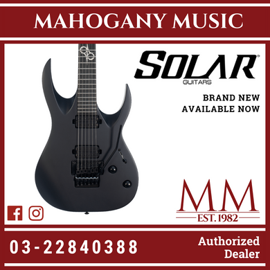 Solar A1.6FRC Carbon BK Matte Floyd Rose Electric Guitar