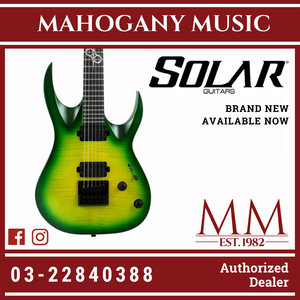 Solar A1.6LB Flame Lime Burst Matte Electric Guitar