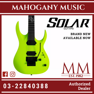 Solar A2.6FRLN Floyd Rose Lime Neon Matte Electric Guitar