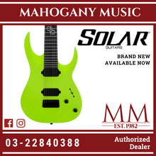 Solar A2.7LN 7 String Lemon Neon Matte Electric Guitar