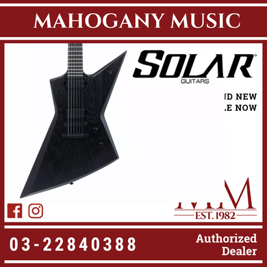 Solar E2.6BOP SK Black Open Pore Electric Guitar
