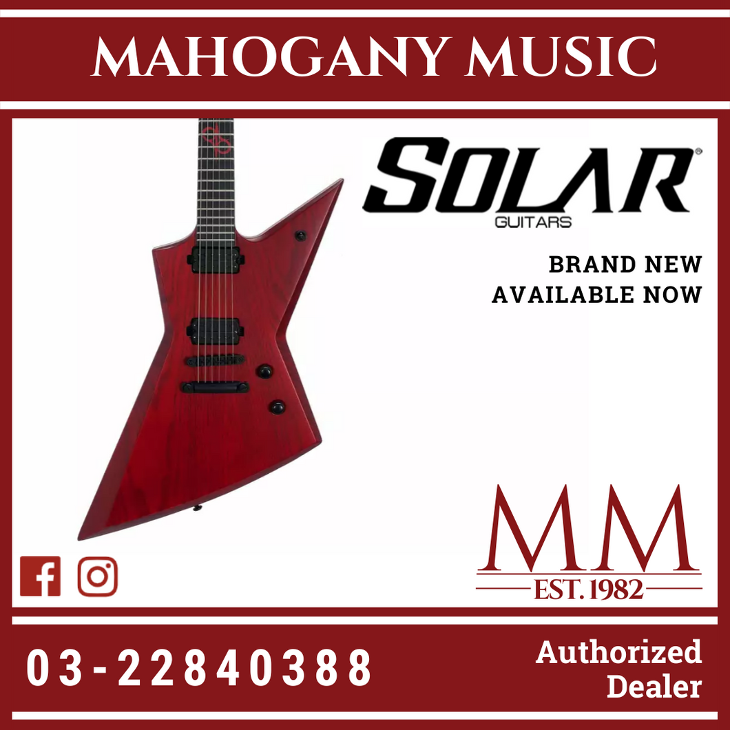 Solar E2.6TBR SK Trans Blood Red Matte Electric Guitar