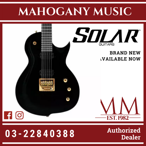 Solar GC1.6B Black Gloss Electric Guitar