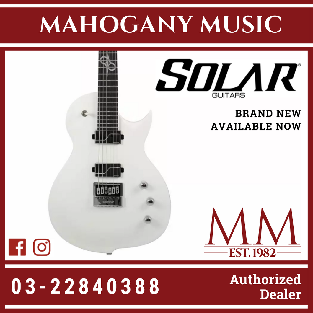 Solar GC1.6Vinter Pearl White Matte Electric Guitar