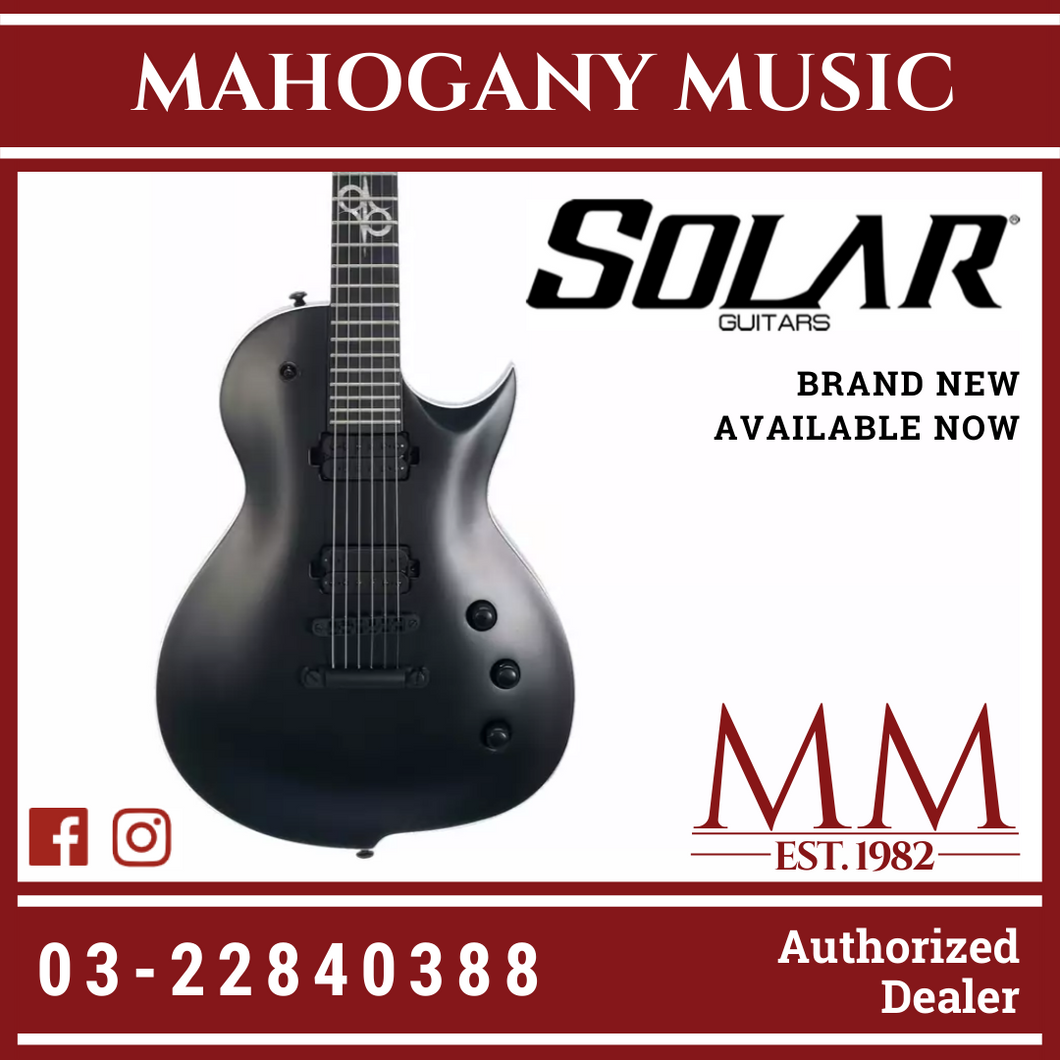 Solar GC2.6C Carbon BK Matte Electric Guitar