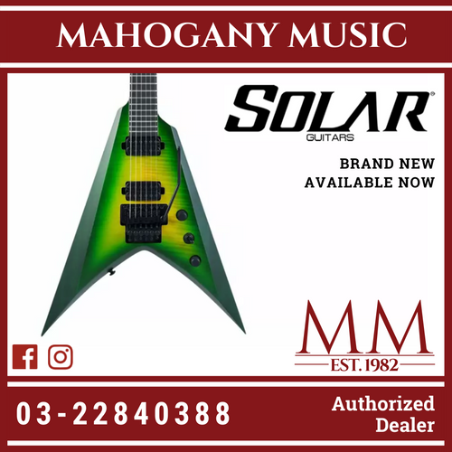 Solar V1.6FRLB Floyd Rose Lime Burst Electric Guitar