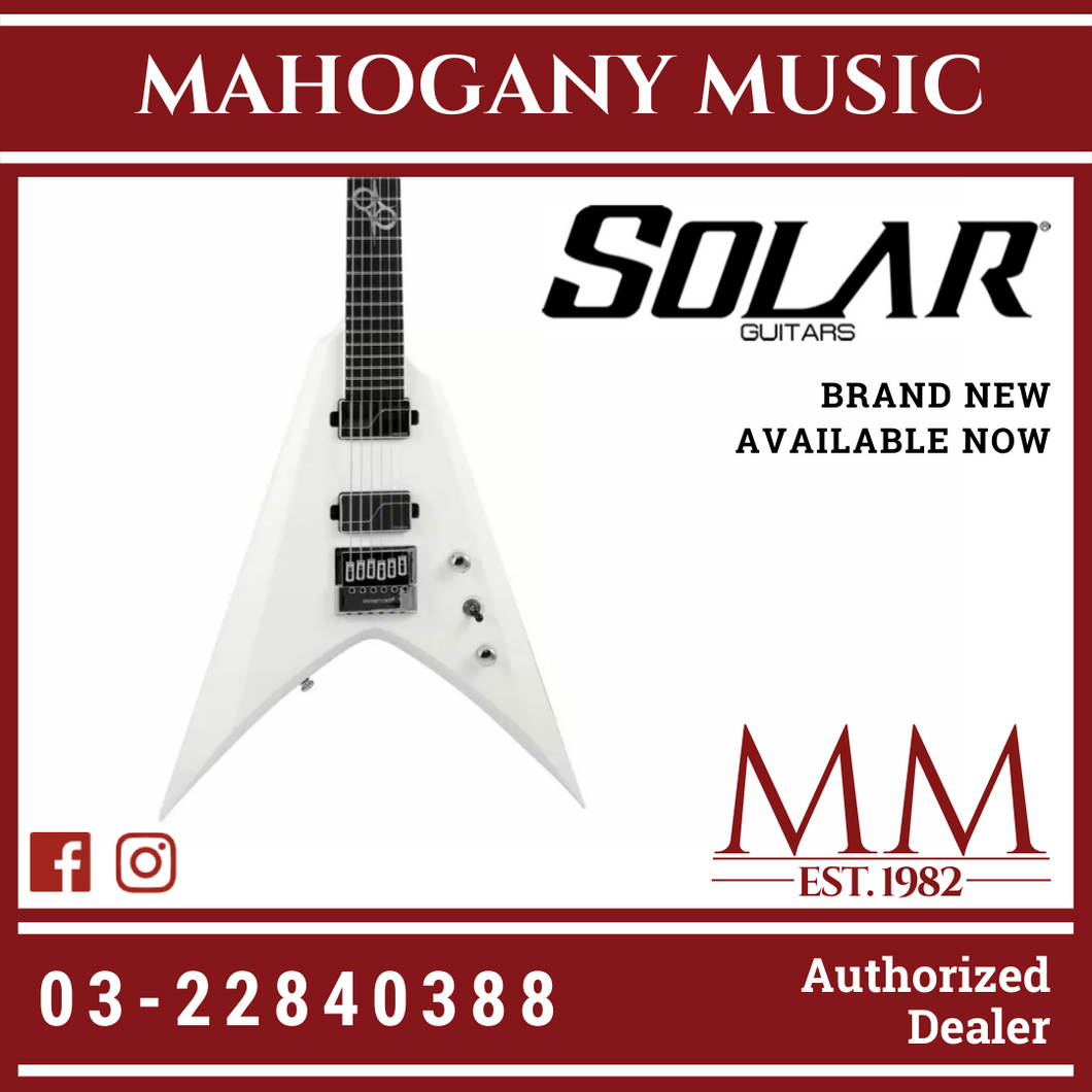 Solar V1.6Vinter Pearl White Matte Electric Guitar