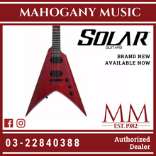 Solar V2.6TBR SK Trans Blood Red Matte Electric Guitar