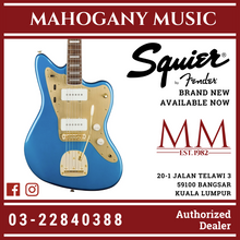 Squier 40th Anniversary Gold Edition Jazzmaster Electric Guitar, Lake Placid Blue