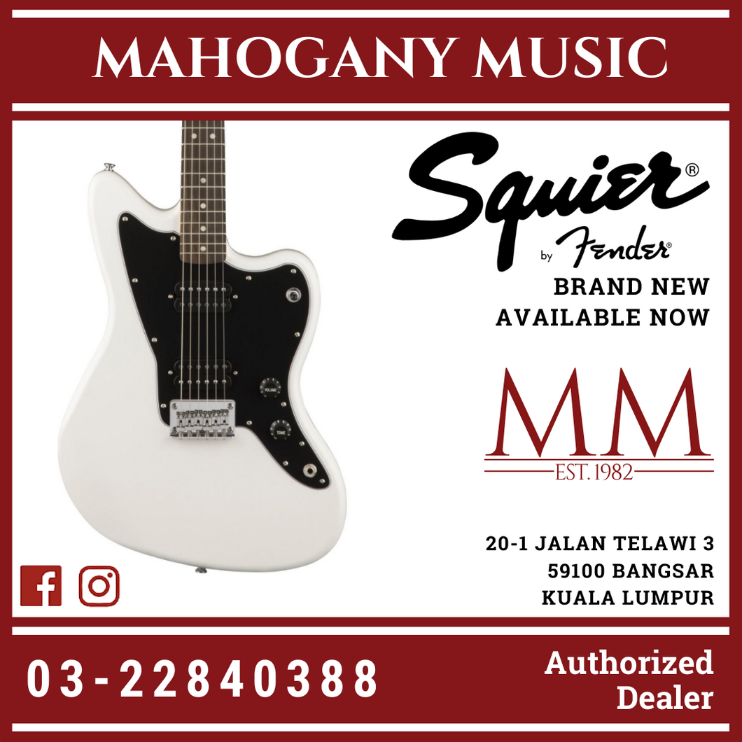 Squier affinity jazzmaster hh arctic white sale